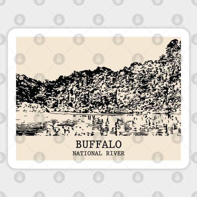 Buffalo National River Sticker by Lakeric